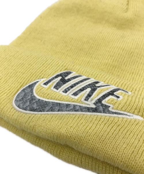 SUPREME（シュプリーム）Supreme (シュプリーム) NIKE (ナイキ) Snakeskin Beanie イエローの古着・服飾アイテム