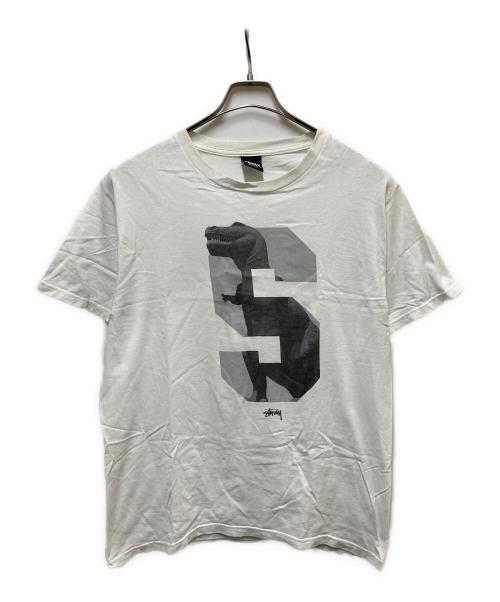 stussy（ステューシー）stussy (ステューシー) Dino Tee ホワイト サイズ:Mの古着・服飾アイテム