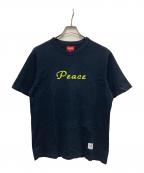 SUPREMEシュプリーム）の古着「Peace S/S top」｜ネイビー