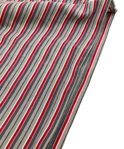 PACCBET（ラスベート）PACCBET (ラスベート) PIN STRIPE SWEAT グレー×レッド サイズ:Lの古着・服飾アイテム