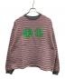 PACCBET（ラスベート）の古着「PIN STRIPE SWEAT」｜グレー×レッド