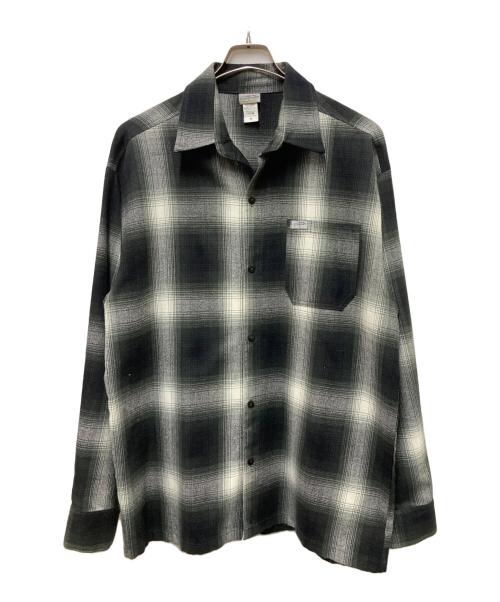 CalTop（キャルトップ）CalTop (キャルトップ) オンブレチェックシャツ グレー サイズ:Ｍの古着・服飾アイテム