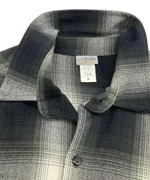 CalTop（キャルトップ）CalTop (キャルトップ) オンブレチェックシャツ グレー サイズ:Ｍの古着・服飾アイテム