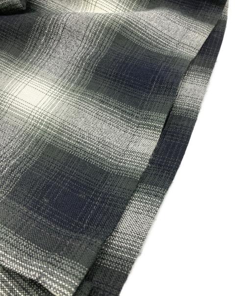 CalTop（キャルトップ）CalTop (キャルトップ) オンブレチェックシャツ グレー サイズ:Ｍの古着・服飾アイテム