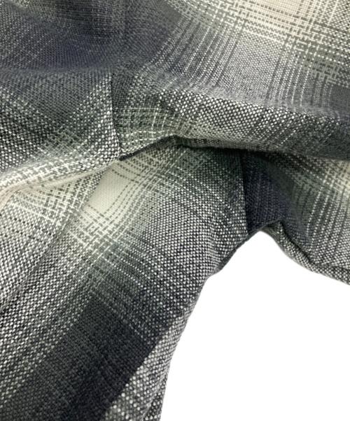 CalTop（キャルトップ）CalTop (キャルトップ) オンブレチェックシャツ グレー サイズ:Ｍの古着・服飾アイテム