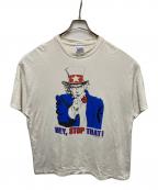 Hanesヘインズ）の古着「90sアンクルサムプリントTシャツ」｜ホワイト