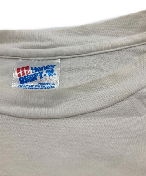 Hanes（ヘインズ）Hanes (ヘインズ) 90sアンクルサムプリントTシャツ ホワイト サイズ:XLの古着・服飾アイテム