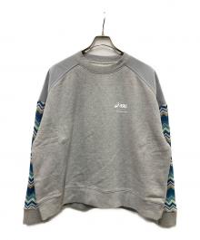 asics×ANDERSSON BELL（アシックス×アンダーソンベル）の古着「コントラストスウェット」｜グレー