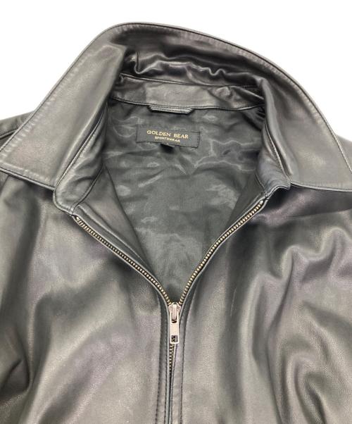 Golden Bear（ゴールデンベア）Golden Bear (ゴールデンベア) ラム レザー スイングトップ ブラック サイズ:Lの古着・服飾アイテム