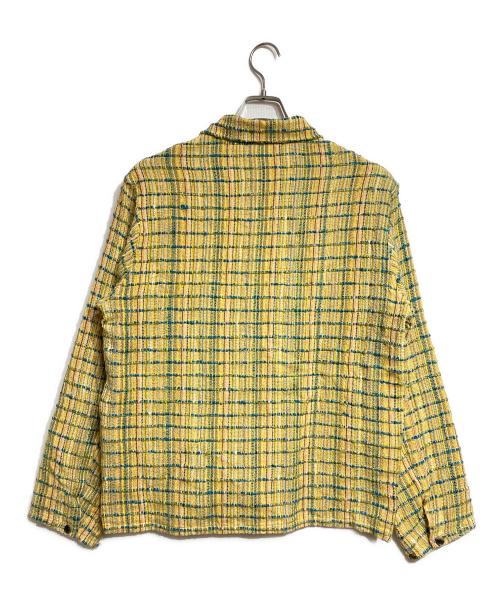 HEUGN（ユーゲン）HEUGN (ユーゲン) ツイードカバーオールジャケット イエロー サイズ:1の古着・服飾アイテム