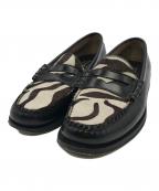 G.H.BASSジーエイチバス）の古着「ハラコローファー」｜ブラック