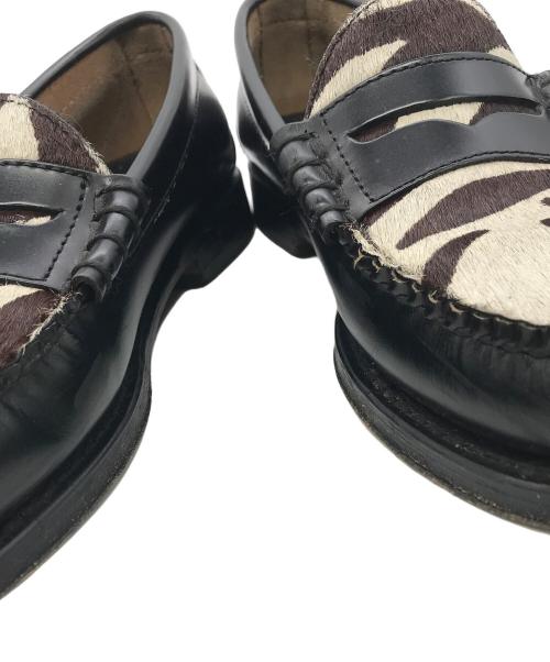G.H.BASS（ジーエイチバス）G.H.BASS (ジーエイチバス) ハラコローファー ブラック サイズ:SIZE 6 1/2　（２４．５ｃｍ）の古着・服飾アイテム
