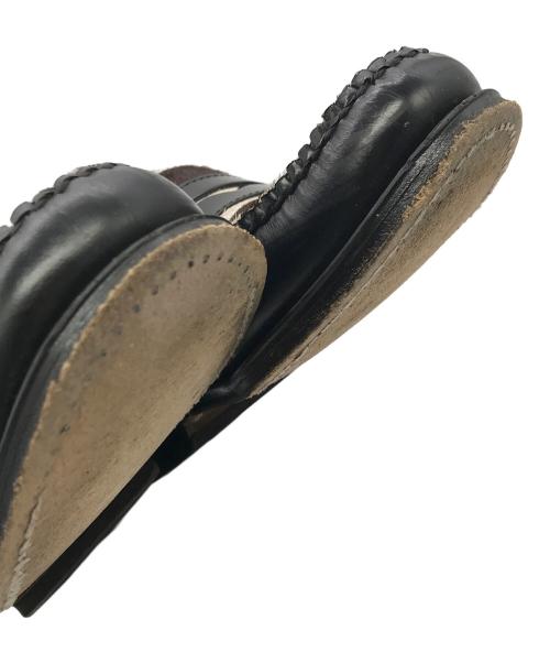 G.H.BASS（ジーエイチバス）G.H.BASS (ジーエイチバス) ハラコローファー ブラック サイズ:SIZE 6 1/2　（２４．５ｃｍ）の古着・服飾アイテム