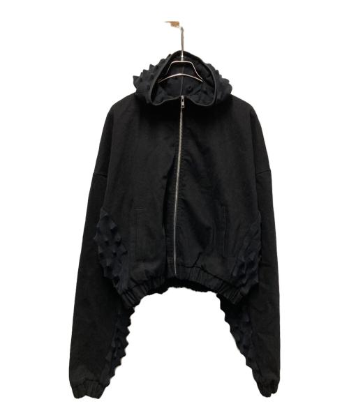 DEADBOOY（デッドブーイ）DEADBOOY (デッドブーイ) スパイキーニットジップアップジャケット ブラック サイズ:Freeの古着・服飾アイテム