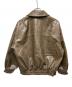 SLY (スライ) FAUX LEATHER ZIP UPブルゾン ブラウン サイズ:Ｆｒｅｅ：7000円
