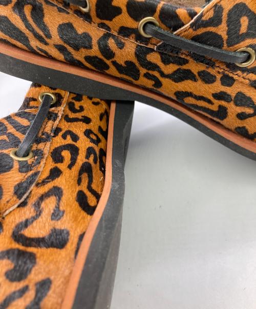 Timberland（ティンバーランド）Timberland (ティンバーランド) WACKO MARIA (ワコマリア) LEOPARD CLASSIC BOAT 2 ブラウン サイズ:	SIZE US9(27cm)の古着・服飾アイテム