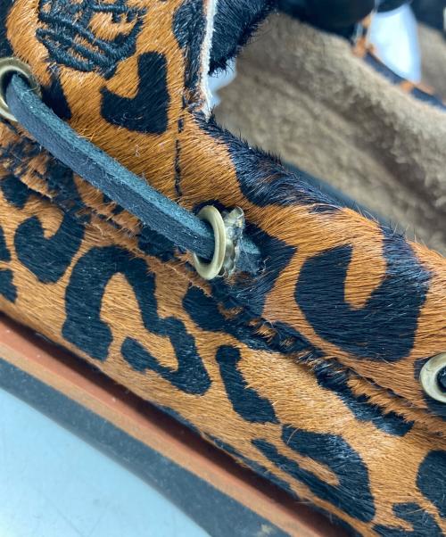Timberland（ティンバーランド）Timberland (ティンバーランド) WACKO MARIA (ワコマリア) LEOPARD CLASSIC BOAT 2 ブラウン サイズ:	SIZE US9(27cm)の古着・服飾アイテム