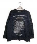 DAIRIKUダイリク）の古着「MILSPECS PRINTED KNIT/ミルスペック（軍用規格）プリントニット」｜ブラック
