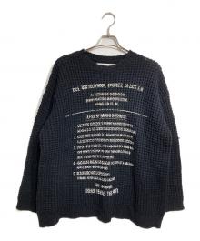 DAIRIKU（ダイリク）の古着「MILSPECS PRINTED KNIT/ミルスペック（軍用規格）プリントニット」｜ブラック