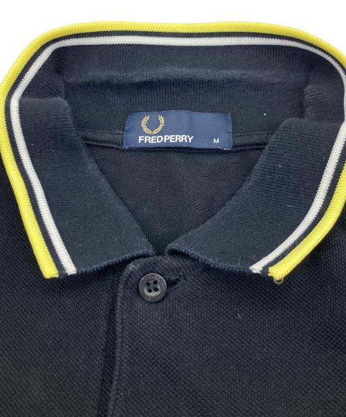 FRED PERRY（フレッドペリー）FRED PERRY (フレッドペリー) L/Sポロシャツ ブラック サイズ:SIZE Mの古着・服飾アイテム
