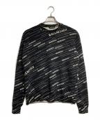 BALENCIAGAバレンシアガ）の古着「ジャガードロゴニット/Jacquard logo knit」｜ブラック