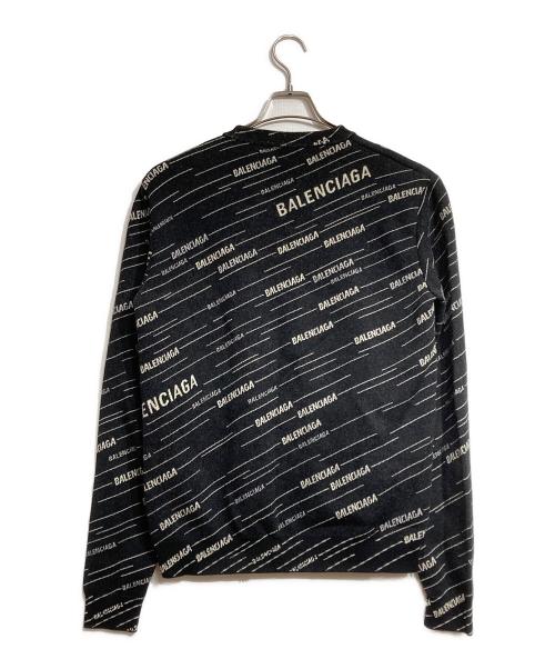 BALENCIAGA（バレンシアガ）BALENCIAGA (バレンシアガ) ジャガードロゴニット/Jacquard logo knit ブラック サイズ:Sの古着・服飾アイテム