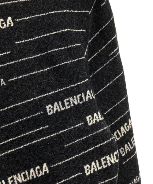 BALENCIAGA（バレンシアガ）BALENCIAGA (バレンシアガ) ジャガードロゴニット/Jacquard logo knit ブラック サイズ:Sの古着・服飾アイテム