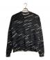 BALENCIAGA（バレンシアガ）の古着「ジャガードロゴニット/Jacquard logo knit」｜ブラック