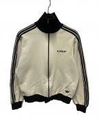 adidasアディダス）の古着「70sトラックジャケット」｜ベージュ×ブラック
