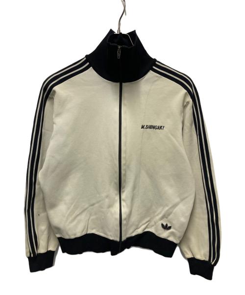 adidas（アディダス）adidas (アディダス) 70sトラックジャケット ベージュ×ブラック サイズ:XLの古着・服飾アイテム