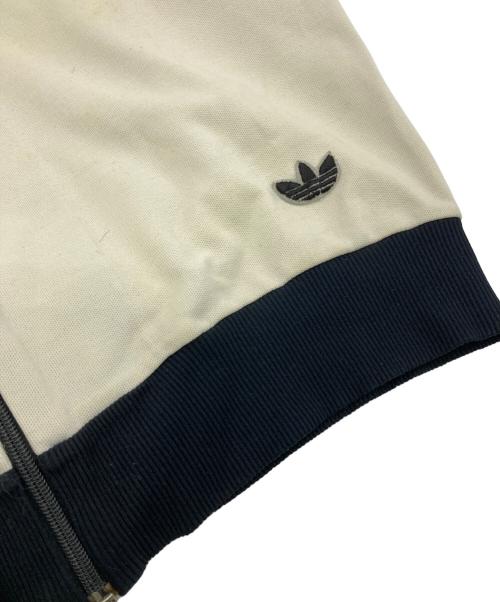 adidas（アディダス）adidas (アディダス) 70sトラックジャケット ベージュ×ブラック サイズ:XLの古着・服飾アイテム