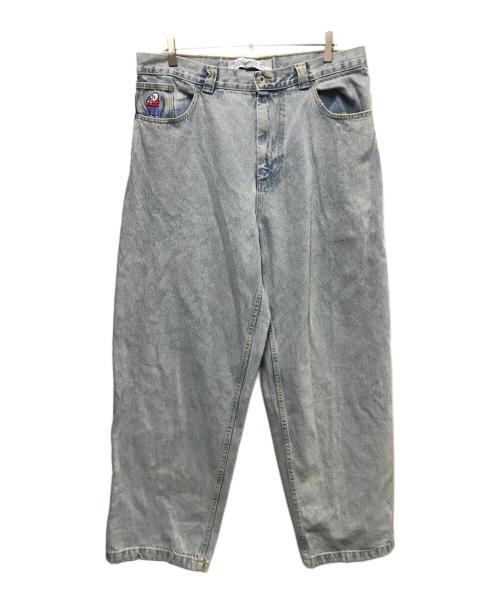 POLAR（ポーラー）POLAR (ポーラー) BIGBOY バギーデニムパンツ インディゴ サイズ:Lの古着・服飾アイテム