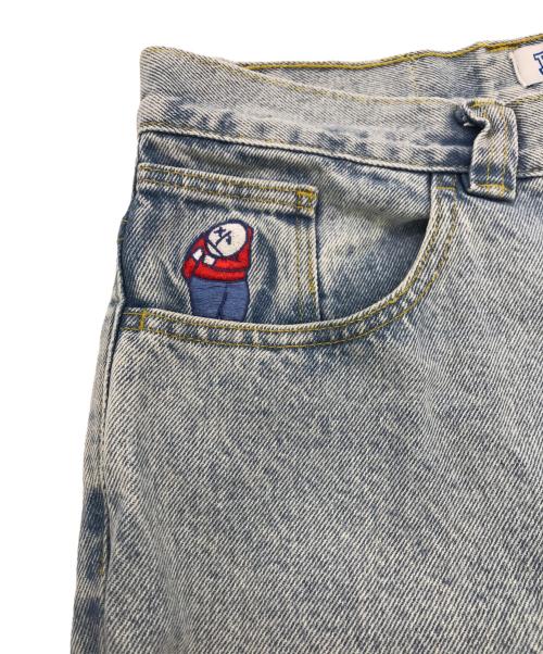 POLAR（ポーラー）POLAR (ポーラー) BIGBOY バギーデニムパンツ インディゴ サイズ:Lの古着・服飾アイテム