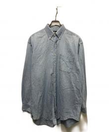 POLO RALPH LAUREN（ポロ・ラルフローレン）の古着「The Big Shirt シャンブレーシャツ」｜スカイブルー