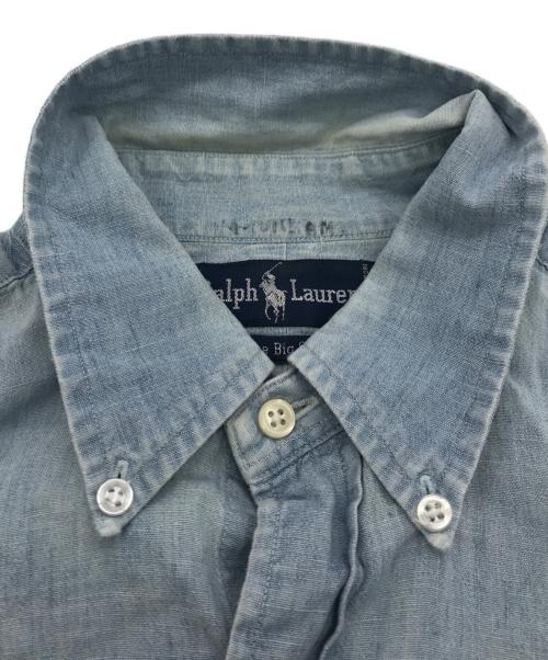 POLO RALPH LAUREN（ポロ・ラルフローレン）POLO RALPH LAUREN (ポロ・ラルフローレン) The Big Shirt シャンブレーシャツ スカイブルー サイズ:Mの古着・服飾アイテム