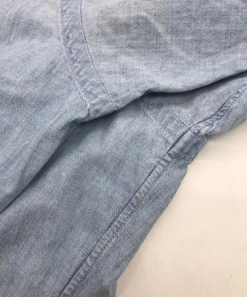 POLO RALPH LAUREN（ポロ・ラルフローレン）POLO RALPH LAUREN (ポロ・ラルフローレン) The Big Shirt シャンブレーシャツ スカイブルー サイズ:Mの古着・服飾アイテム