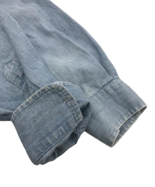 POLO RALPH LAUREN（ポロ・ラルフローレン）POLO RALPH LAUREN (ポロ・ラルフローレン) The Big Shirt シャンブレーシャツ スカイブルー サイズ:Mの古着・服飾アイテム