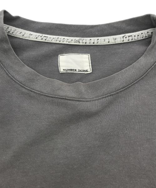 NUMBER (N)INE（ナンバーナイン）NUMBER (N)INE (ナンバーナイン) ロングスリーブカットソー グレー サイズ:１の古着・服飾アイテム