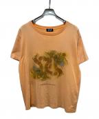FAFエフエーエフ）の古着「ドラゴンプリントTシャツ」｜オレンジ