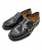MARNIマルニ）の古着「ダブルバックルローファー」｜ブラック