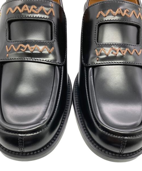 MARNI（マルニ）MARNI (マルニ) ダブルバックルローファー ブラック サイズ:	SIZE 38　（24cm）の古着・服飾アイテム