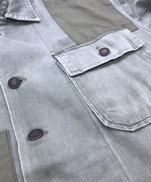 USED（ユーズド）USED (ユーズド) パッチリメイクM-43ミリタリージャケット カーキ サイズ:-の古着・服飾アイテム