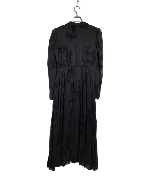 Ameri（アメリ）AMERI (アメリ) UND CALLA FLOCKY DRESS ブラック サイズ:Sの古着・服飾アイテム