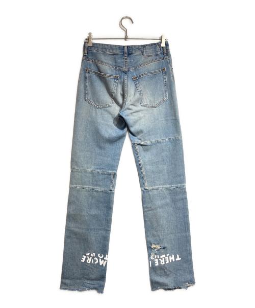 MM6 Maison Margiela（エムエムシックスメゾンマルジェラ）MM6 Maison Margiela (エムエムシックスメゾンマルジェラ) Aids Print Denim Trouser/エイズプリントデニムトラウザー インディゴ サイズ:36の古着・服飾アイテム