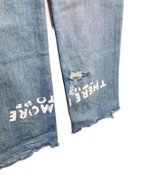 MM6 Maison Margiela（エムエムシックスメゾンマルジェラ）MM6 Maison Margiela (エムエムシックスメゾンマルジェラ) Aids Print Denim Trouser/エイズプリントデニムトラウザー インディゴ サイズ:36の古着・服飾アイテム