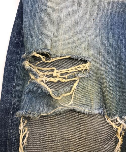 Hysteric Glamour（ヒステリックグラマー）Hysteric Glamour (ヒステリックグラマー) ダメージデニムパンツ インディゴ サイズ:27の古着・服飾アイテム