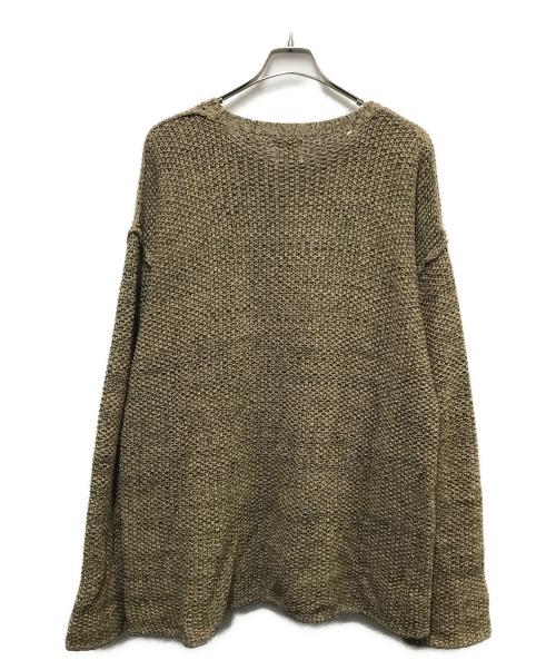 OLD GAP（オールドギャップ）OLD GAP (オールドギャップ) リネンコットンニット ブラウン サイズ:Lの古着・服飾アイテム