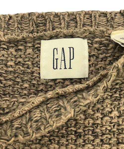 OLD GAP（オールドギャップ）OLD GAP (オールドギャップ) リネンコットンニット ブラウン サイズ:Lの古着・服飾アイテム