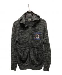 Hysteric Glamour（ヒステリックグラマー）の古着「ジップアップニットパーカー」｜グレー