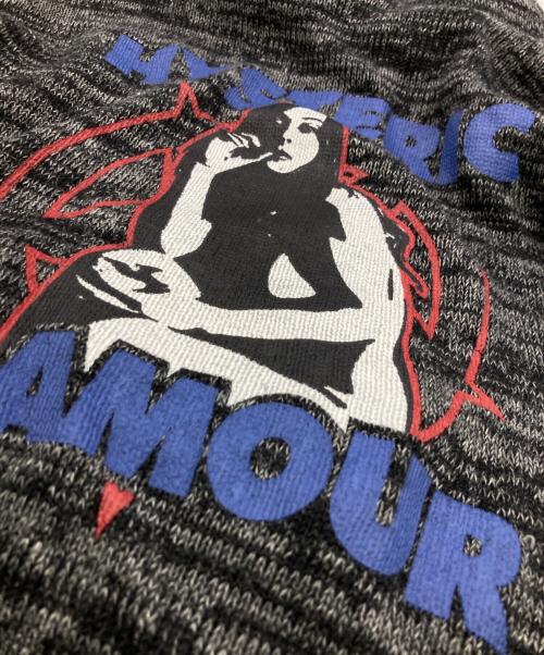 Hysteric Glamour（ヒステリックグラマー）Hysteric Glamour (ヒステリックグラマー) ジップアップニットパーカー グレー サイズ:Sの古着・服飾アイテム